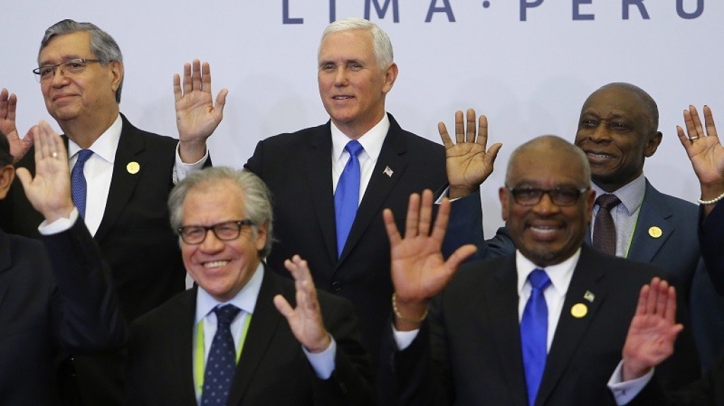 Pence joined by other heads of state at the Summit of the Americas