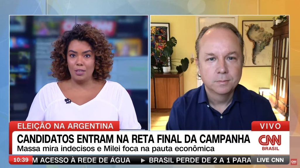 Brian Winter entrevistado na CNN Brasil
