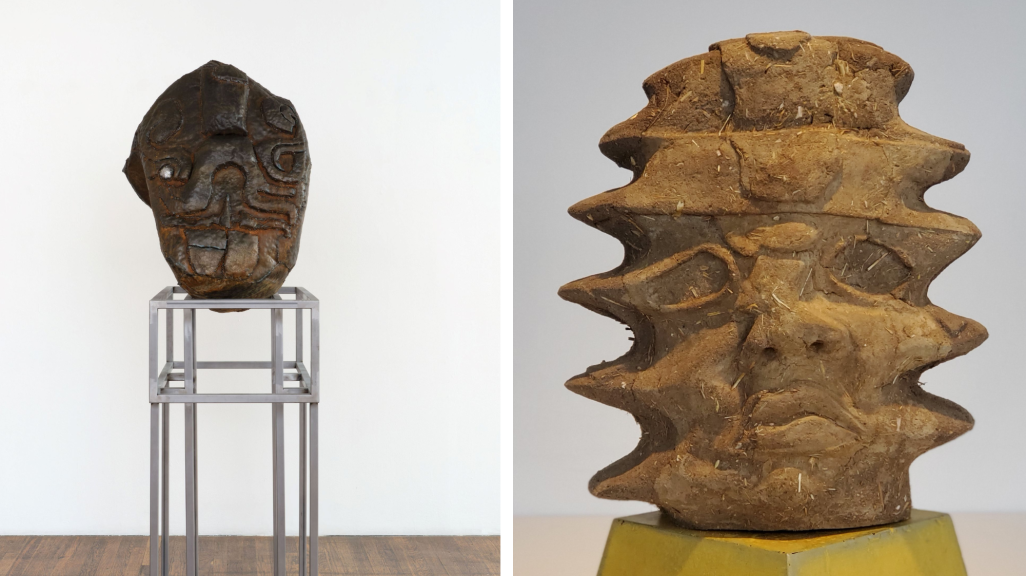 Two sculptures side by side