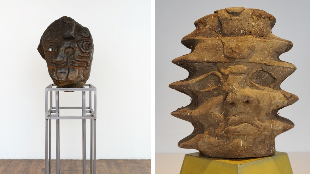 Two sculptures side by side