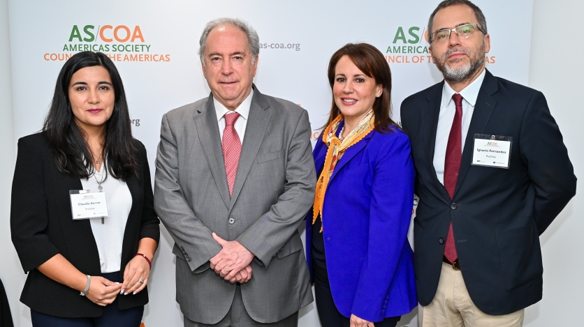 Leaders from ProChile and AS/COA with Ambassador Valdes