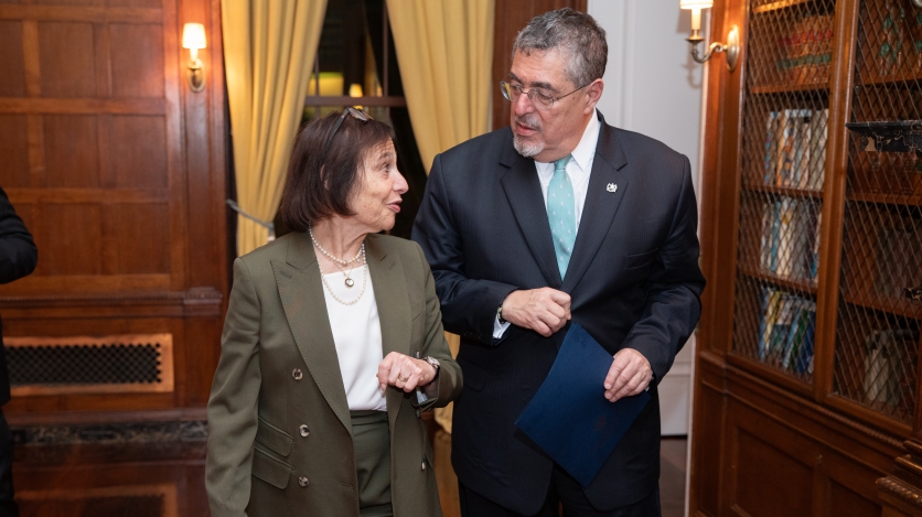 Bernardo Arévalo and AS/COA's Susan Segal