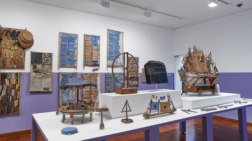 Bispo do Rosario: All Existing Materials on Earth exhibition. Installation view by Arturo Sanchez