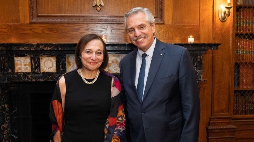 Susan Segal President & CEO, AS/COA and President Alberto Fernández, Argnetina