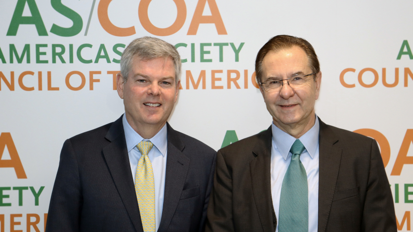 AS/COA Vice President Kevin Sullivan and Mexican Ambassador to the U.S. Moctezuma. 