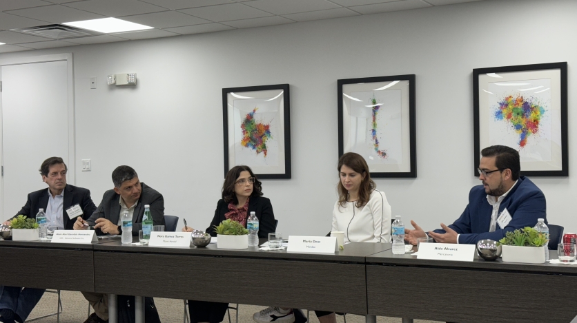 John McIntire, Cuba Emprende Foundation; Alain Garofalo, GSI Software Inc; Nora Gamez Torres, Miami Herald; Marta Deus, Mandao; Aldo Alvarez, Mercatoria