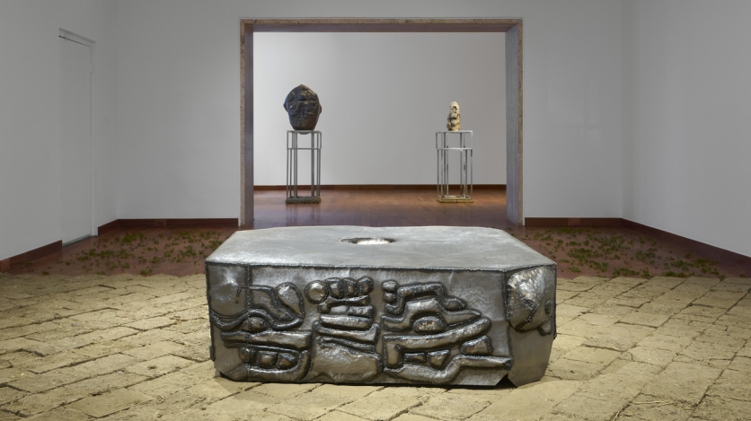 Installation view of Beatriz Cortez x rafa esparza: Earth and Cosmos. (Photo: Arturo Sanchez)