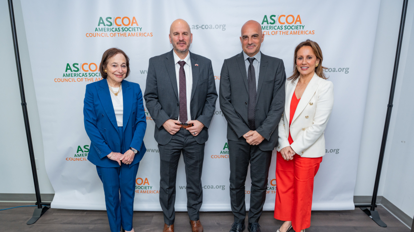 AS/COA's Susan Segal, Ambassador Brandon Judd, PMI's Marco Hannappel, and AS/COA's Maria Lourdes Teran.