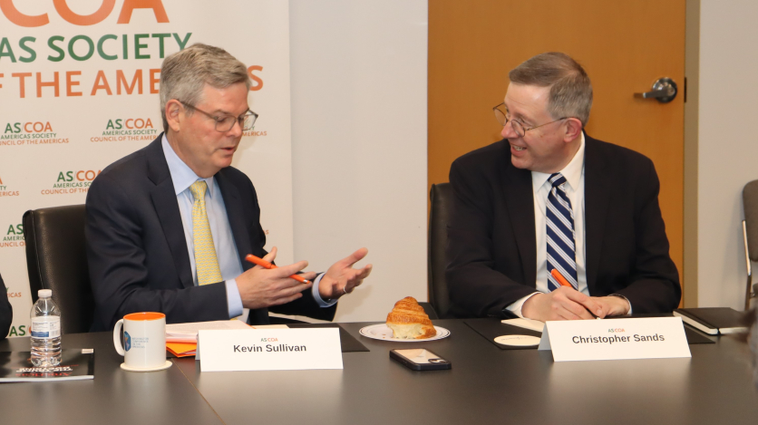 AS/COA's Kevin Sullivan and Johns Hopkins University's Christopher Sands.