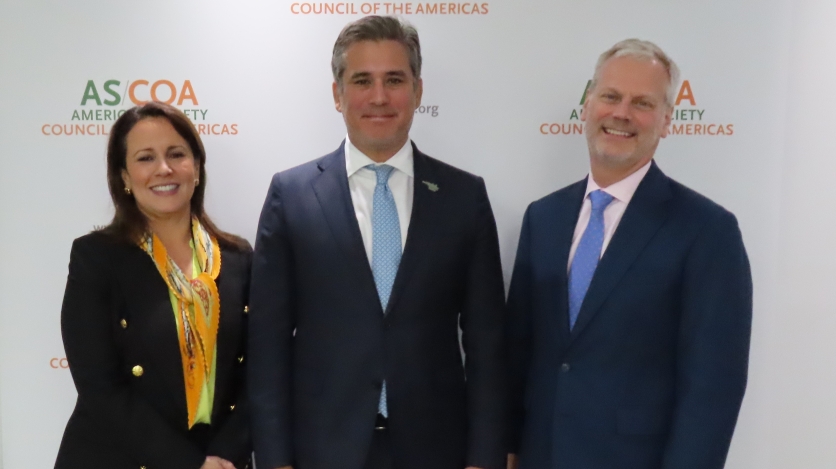 Manuel Tovar, Minister of Foreign Trade of Costa Rica & AS/COA Leadership in Miami 