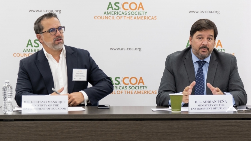 The Ecuadoran and Uruguayan Ministers of Environment. (Gort Productions)