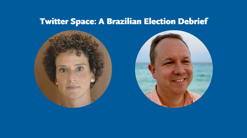 Twitter Space: A Brazilian Election Debrief with Monica de Bolle and Brian Winter - Vimarsana News