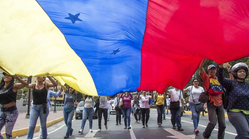 A march in Venezuela