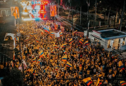 A political rally in Colombia. (De la Espriella's X)