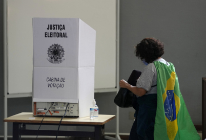 A Brazilian voter. (AP)