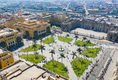 A plaza in Lima. (AdobeStock)