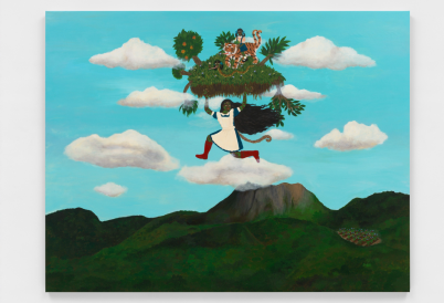 Kelly Sinnapah Mary, The Book of Violette: Jane&rsquo;s Mountain, 2025. Acrylic on canvas, 78 3/4 x 102 in. (200 x 259 cm.) &copy; Kelly Sinnapah Mary 2026. Image courtesy of the artist and James Cohan, New York. (Photo: Dan Bradica)
