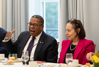 Assistant Secretary of State for Western Hemisphere Affairs Brian A. Nichols and AS/COA President and CEO Susan Segal. (Alexis Silver/Roey Yohai Photography)