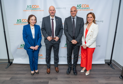 AS/COA's Susan Segal, Ambassador Brandon Judd, PMI's Marco Hannappel, and AS/COA's Maria Lourdes Teran.