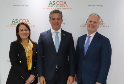 Manuel Tovar, Minister of Foreign Trade of Costa Rica & AS/COA Leadership in Miami 