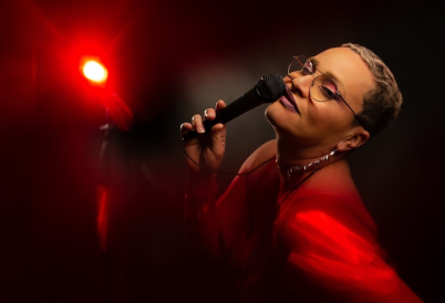 Mistress Wanda Karaoke, by Wanda Raimundi-Ortiz. Photo by Elizabeth Louise Johnson, 2023