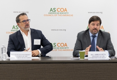 The Ecuadoran and Uruguayan Ministers of Environment. (Gort Productions)