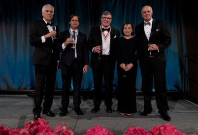 Andrés Gluski, Luis Lacalle Pou, Rubens Ometto Silveira Mello, Susan Segal, Carlos N. Guimarães. (Foto: Paula Abreu Pita)