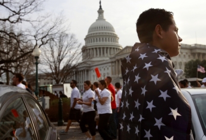 Immigration Rally in Front of the White House