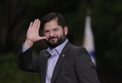 Chilean President Gabriel Boric. (AP)