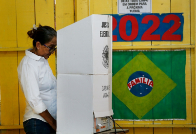 A Brazilian votes. (AP)