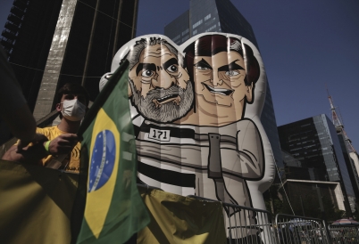 A protest in São Paulo. (AP) 