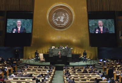 Colombia's Iván Duque in 2018. (AP)