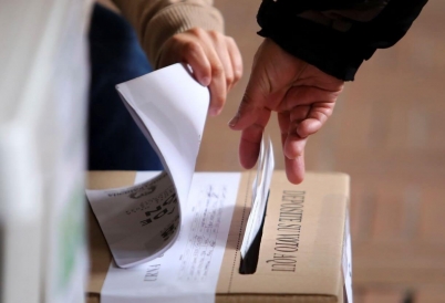 Colombian ballots. (AP)