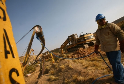 A gas pipeline in Bolivia