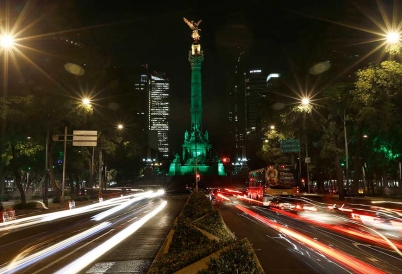 Angel de Independencia en la Ciudad de México