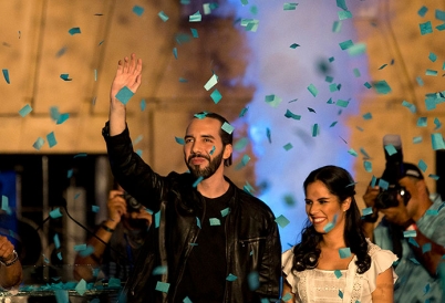 Nayib Bukele takes office in El Salvador on June 1. (AP)