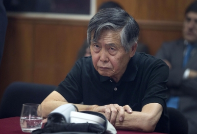 Ex-Peruvian President Alberto Fujimori at a 2013 hearing. (AP)