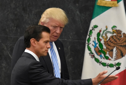 Trump and Peña Nieto in August 2016
