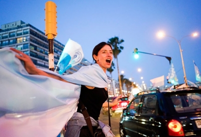 Uruguayan protester