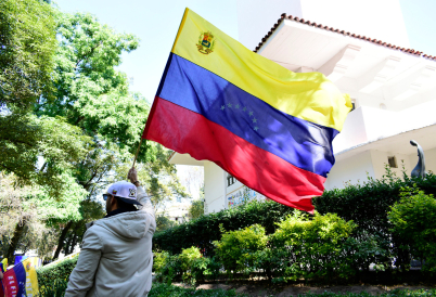 A demonstrator in Mexico. (AP)