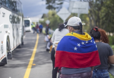 A Venezuelan migrant. (AP)