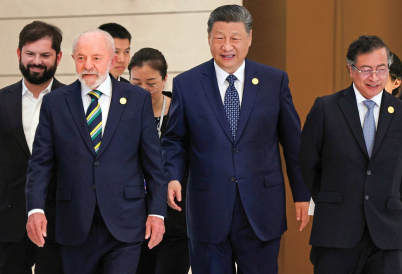 Gabriel Boric, Lula da Silva, Xi Jinping, and Gustavo Petro