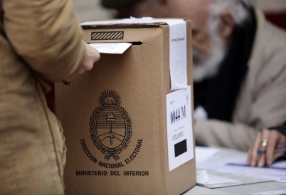 Argentina Voter Casts Ballot