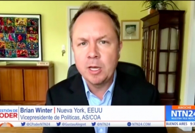 Brian Winter on NTN24 Cuestión de Poder