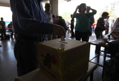 Voters in Venezuela