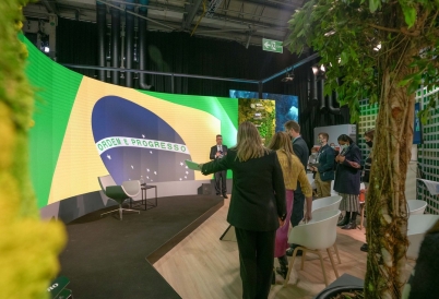 Brazil's COP26 Pavilion. (Image: Ministério Meio Ambiente)