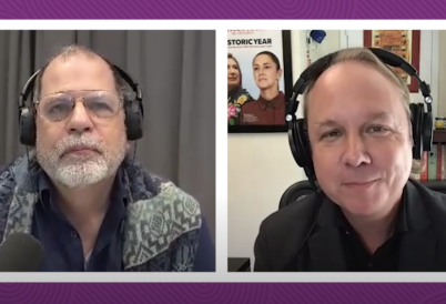 Brian Winter and Tyler Cowen during the interview