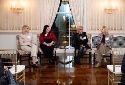 Four women in a panel