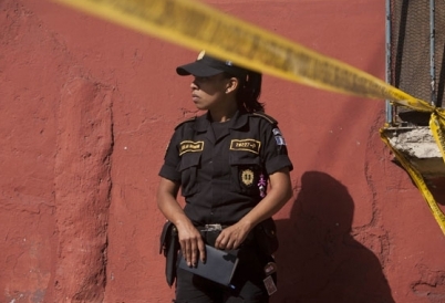 Police officer in Central America