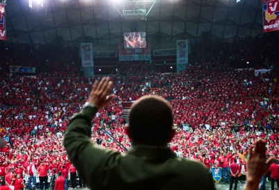 Hugo Chavez rally
